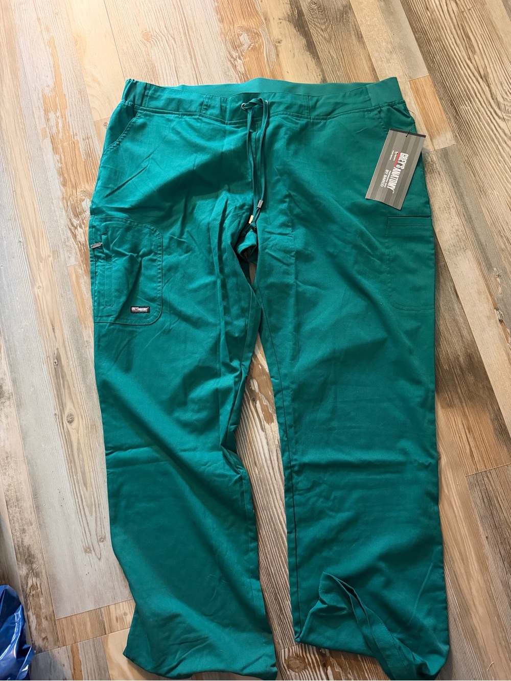 Grey's Anatomy Hunter Green Drawstring Scrub pants
